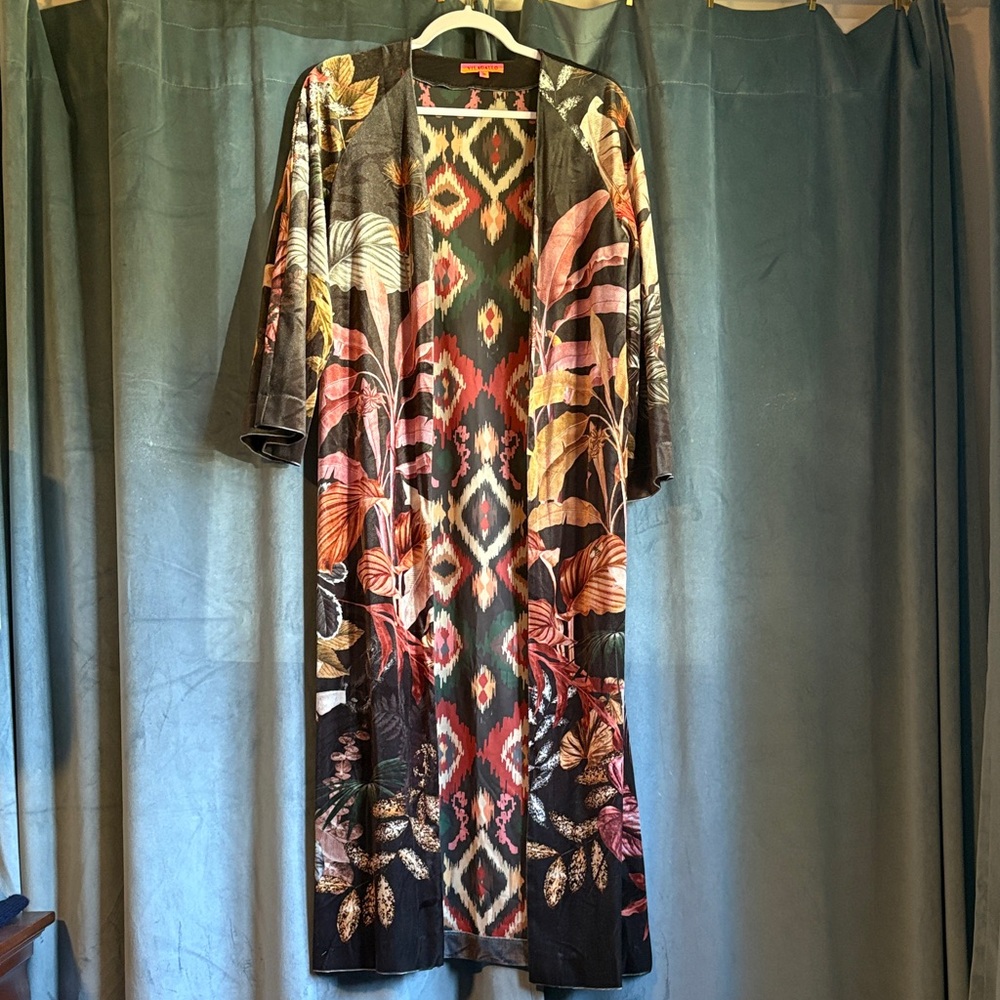 Vilagallo Multicolor Floral Kimono
